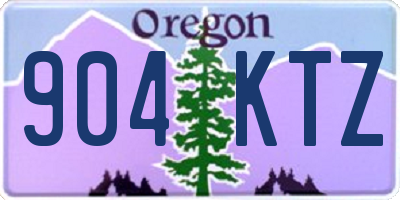 OR license plate 904KTZ