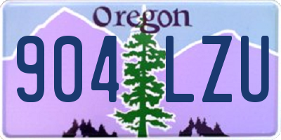 OR license plate 904LZU
