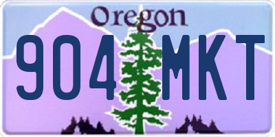 OR license plate 904MKT