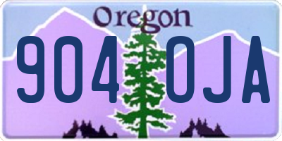 OR license plate 904OJA