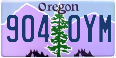 OR license plate 904OYM