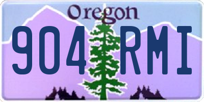 OR license plate 904RMI