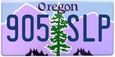 OR license plate 905SLP
