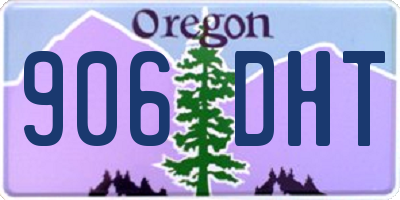 OR license plate 906DHT