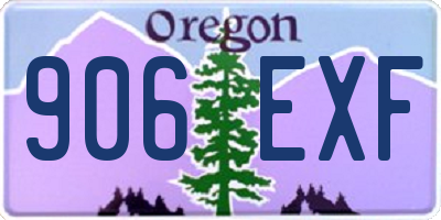 OR license plate 906EXF