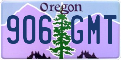 OR license plate 906GMT