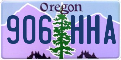 OR license plate 906HHA