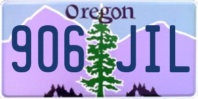 OR license plate 906JIL