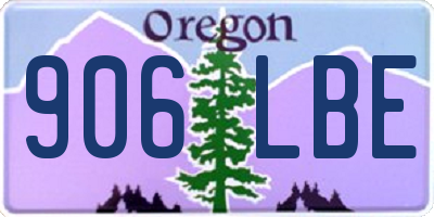 OR license plate 906LBE
