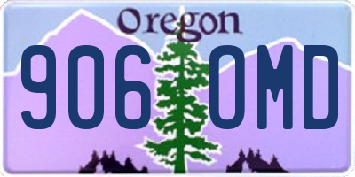 OR license plate 906OMD