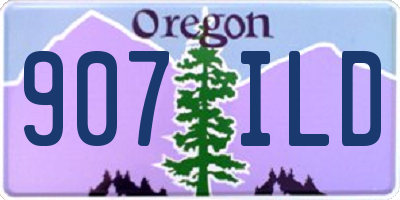 OR license plate 907ILD