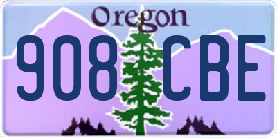 OR license plate 908CBE