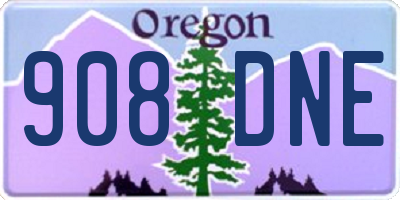 OR license plate 908DNE