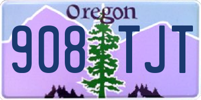 OR license plate 908TJT
