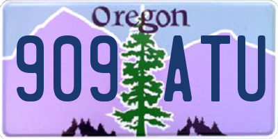 OR license plate 909ATU