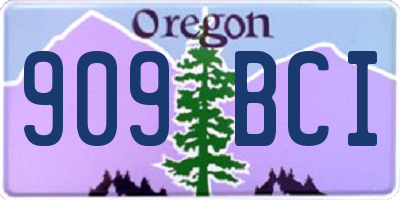 OR license plate 909BCI