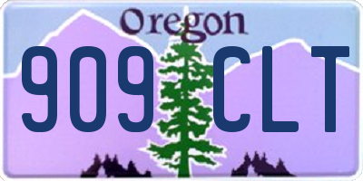 OR license plate 909CLT