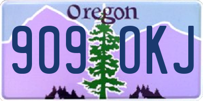 OR license plate 909OKJ