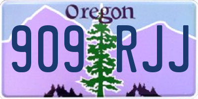 OR license plate 909RJJ