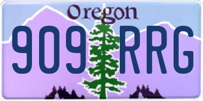 OR license plate 909RRG
