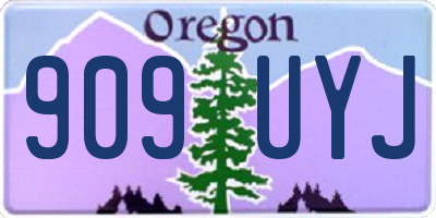 OR license plate 909UYJ