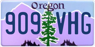 OR license plate 909VHG