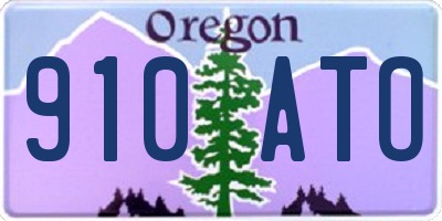 OR license plate 910ATO
