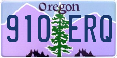 OR license plate 910ERQ