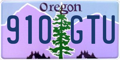 OR license plate 910GTU