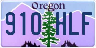 OR license plate 910HLF