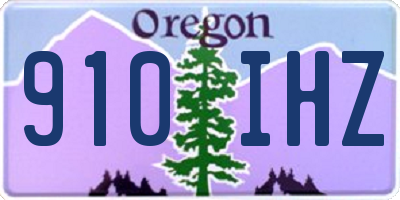 OR license plate 910IHZ