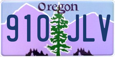 OR license plate 910JLV