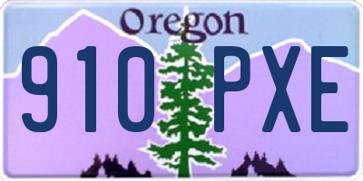 OR license plate 910PXE