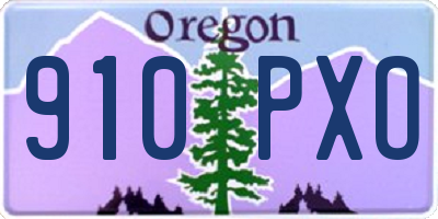 OR license plate 910PXO