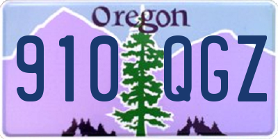 OR license plate 910QGZ