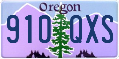 OR license plate 910QXS