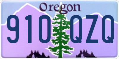 OR license plate 910QZQ