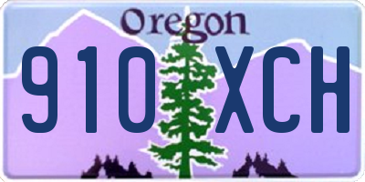 OR license plate 910XCH