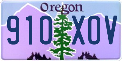 OR license plate 910XOV