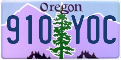 OR license plate 910YOC