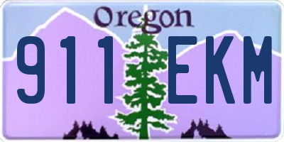 OR license plate 911EKM