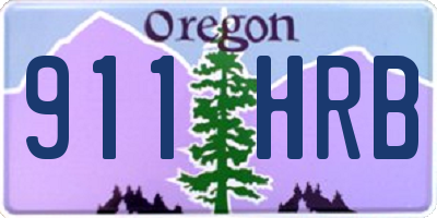 OR license plate 911HRB