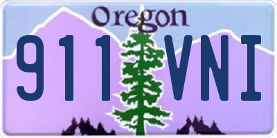 OR license plate 911VNI