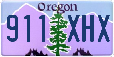 OR license plate 911XHX