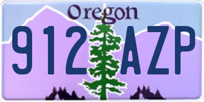 OR license plate 912AZP
