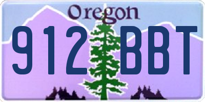 OR license plate 912BBT
