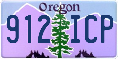 OR license plate 912ICP