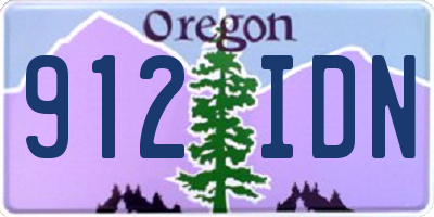 OR license plate 912IDN
