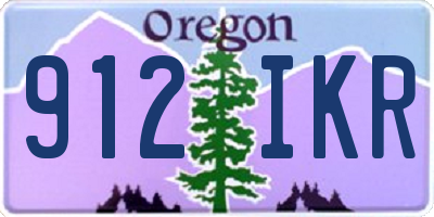 OR license plate 912IKR