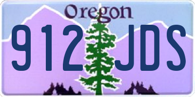 OR license plate 912JDS